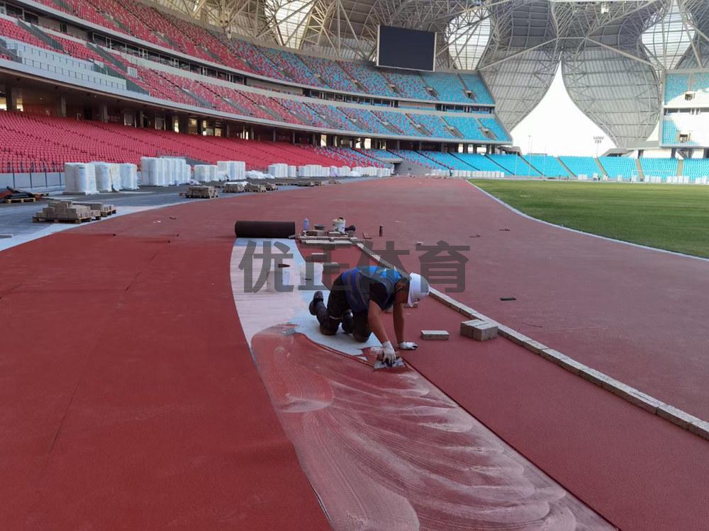 边坝预制型橡胶跑道每平方米的价格